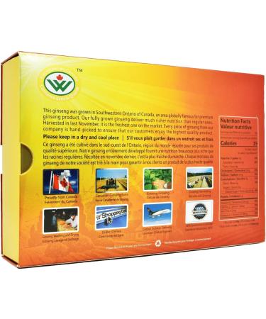 Vigorwell Premium Selected 5-Year Jumbo Short-Chunky American Ginseng (227G/16OZ)-Proudly from Canadian Ginseng Farm - Buy Online on GoSupps.com