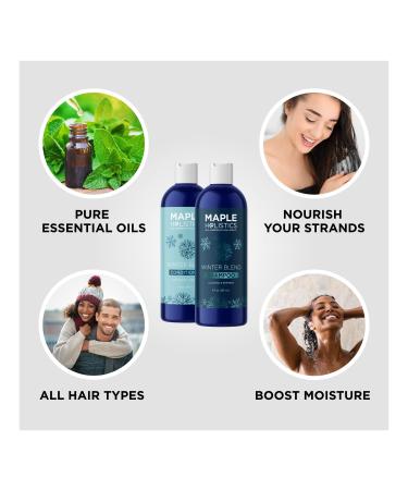 Sulfate Free Hard Water Shampoo and Conditioner with Mint Essential Oils - Hydrating Hair Treatment for Shine - Paraben & Cruelty Free - 8 Fl Oz - Buy Online on GoSupps.com