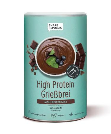 SHAPE REPUBLIC semolina porridge chocolate (14 servings) - high in protein & only 221kcal - quick & easy to prepare