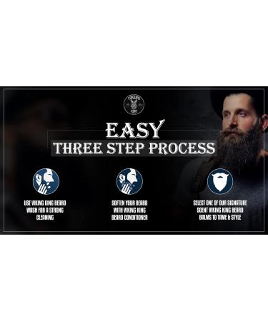 VIKING KING BEARD CO. All-Natural Beard Balm - Black | Lemongrass Tea Tree Mint & Cedarwood | International Shipping - Buy Online on GoSupps.com