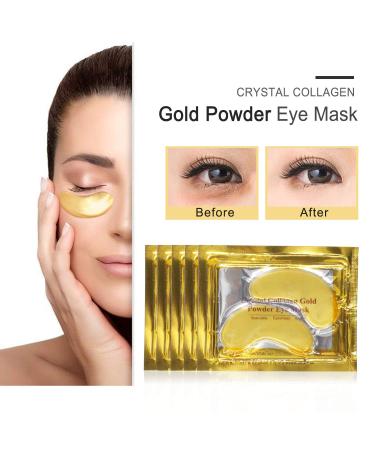 25 Pairs Golden Gel Eye Masks - Hyaluronic Acid Pads for Swollen Eyes & Dark Circles | Best Under Eye Treatment - Buy Online on GoSupps.com