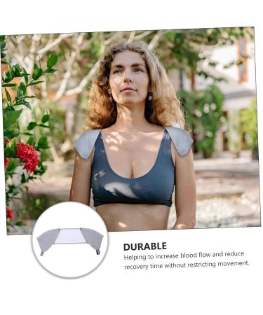 Buy Healeved Workout Fitness Shoulder Pads - Charcoal Shoulder Brace & Protector for Ultimate Support | 54x12x0.5CM - International Shipping Available - Buy Online on GoSupps.com