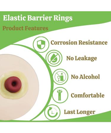 Elastic Moldable Ostomy Barrier Rings 2 (48mm) 4mm Thickness - Non-Leaking Seal, Sting-Free Hydrocolloid Skin Barrier Extender Ring for Colostomy Bags - 10 Pack - Buy Online on GoSupps.com