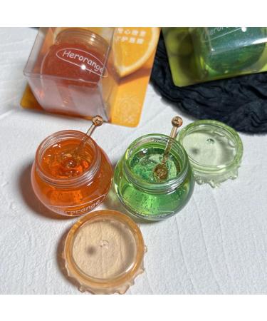  Pakivs 2Pcs Moisturizing Lip Oil With Spoon Honey Lip Balm Shiny Moisturizing Moisturizing Lip Mask & Dry Prevention Daily Lip Care - Buy Online on GoSupps.com