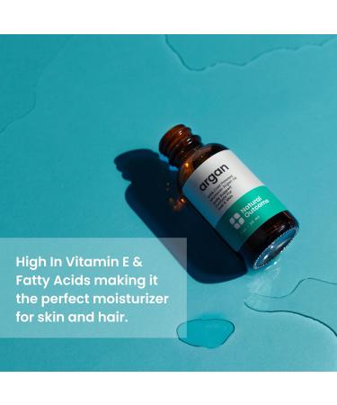 100% Pure Moroccan Argan Oil - Cold-Pressed Lightweight Oil for Face Body & Hair Moisturizing & Hydration (1 oz) | International Shipping - Buy Online on GoSupps.com