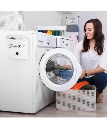 A.J.A. & MORE Magnetic Lint Bin for Laundry Room | Wall Mounted Bathroom Trash Can - Grey - Buy Online on GoSupps.com