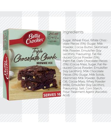 AETN Creations Bake Irresistible Homemade Brownies with Betty Crocker Brownie Mix Pack of Peanut Butter Chocolate Fudge and Triple Chocolate Flavours with AETN Fridge Magnet - Buy Online on GoSupps.com