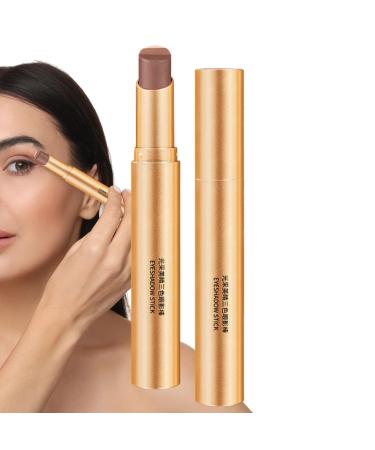 Cream Eyeshadow Stick Professional Eye Shadow Easy Eyeshadow Application Three-Color Eyeshadow Long Lasting Eye Shadow Beginner Eyeshadow Stick Travel-Friendly Eyeshadow Multi-Color Eye Pencil