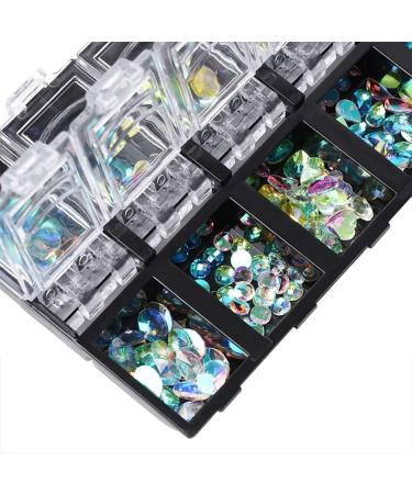 12 Grids For Nail Art Decorations Multi Shapes For Nails Ornaments Manicure Decor DIY Crafts Accessories Nail Art Decoration 3d - Buy Online on GoSupps.com
