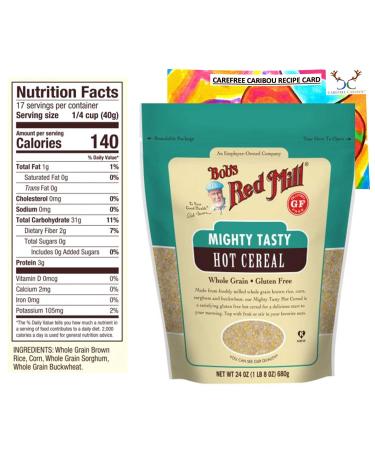 Bob's Red Mill Mighty Tasty Hot Cereal - Whole Grain 24 oz (680 g) | Healthy Breakfast Option - Buy Online on GoSupps.com