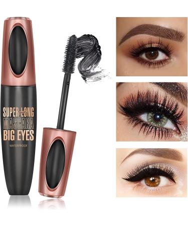 4D Silk Fiber Eyelash Mascara - Extra Long & Voluminous Black Waterproof Mascara - Long-Lasting Makeup - 1 Count - Buy Online on GoSupps.com