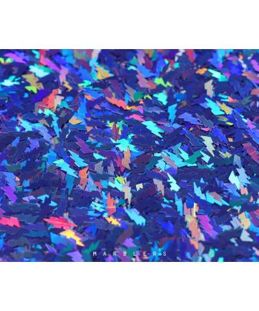 MARBLERS Chunky Glitter Thunder 0.11oz - Vegan & Cruelty-Free | Non-Toxic Flake for Festival Makeup, Nail Art & Body Glitter - Buy Online on GoSupps.com
