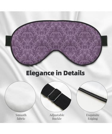 SSIMOO Purple Print Ultra-Soft Light-Blocking Eye Mask - Optimal Comfort for Restful Sleep - International Shipping Available - Buy Online on GoSupps.com