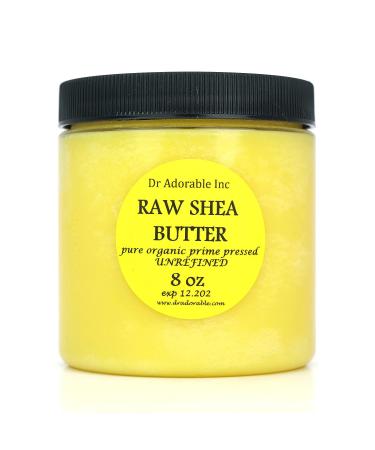 Dr Adorable Unrefined Shea Butter Pure Raw 8 Oz - Natural Skin Moisturizer - Buy Online on GoSupps.com