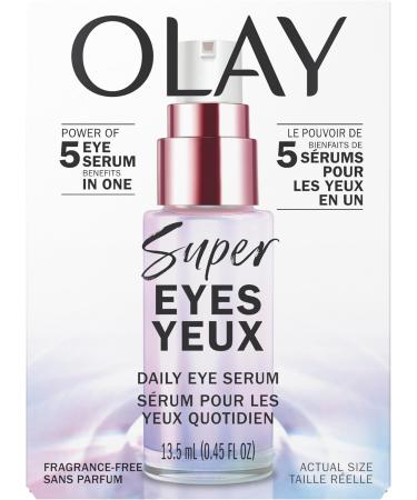 Olay Super Eye Daily Serum with Vitamin C Caffeine Aloe Vera Niacinamide and Amino Peptide 5-in-1 Eye Serum 13.5 mL Fragrance Free 13.5 ml (Pack of 1) - Buy Online on GoSupps.com