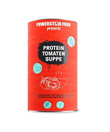 Powerstar protein tomato soup 620 g |37.1% protein per cup |Creamy low carb soups with EAA & fiber |Only 2% fat p.P. |Fitness & Losing weight |Instant protein soup finished in 2 min 620 g (1 Pack)