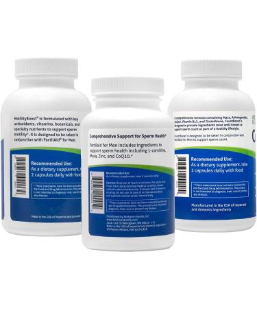 Fairhaven Health Vitamin MotilityBoost Fertility Supplements for Men - Pack Of 3 - Buy Online on GoSupps.com