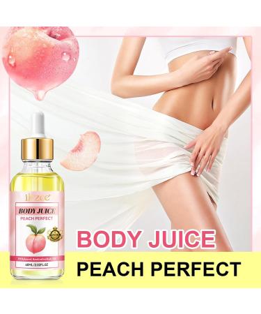 Body Juice Oil - 60ml Vanilla Cream & Peach Perfect | Handcrafted 100% Pure Feminine Essential Oil for Women | Odor Eliminating & pH Balanced - Buy Online on GoSupps.com