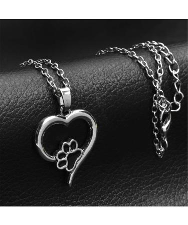 Shop Hmooy Paw Print Necklace - Heartfelt Dog & Cat Jewelry for Animal Lovers | Perfect Gift for Women & Teens - Buy Online on GoSupps.com