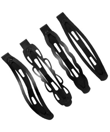 48-Piece Black Metal Snap Hair Clips | Stylish Hair Accessories for Women & Girls - Buy Online on GoSupps.com
