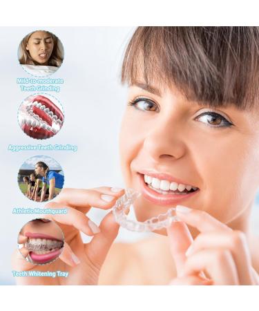 FEXPDL Mouth Guard for Teeth Grinding 6Pack Teeth Grinding Night Guard for Adults Mouth Guard for Sleeping at Night Anti Grinding Teeth 2 Sizes Bruxism Mouth Guard Night White -6 - Buy Online on GoSupps.com