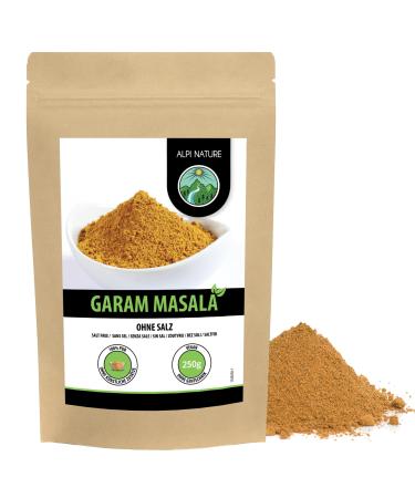 Garam Masala Spice Mix (250g), Tikka Masala Seasoning, Typical Indian Spice Blend, Resealable Packaging
