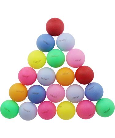 Assorted Color 50 Pack Beer Pong Balls - Washable Plastic Table Tennis Balls by TADICK - Buy Online on GoSupps.com