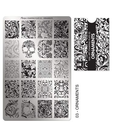Moyra Stampingplatte 03 Ornaments | International Shipping | Unique Nail Art Stamping Plates - Buy Online on GoSupps.com