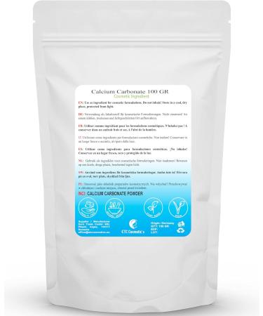 CALCIUM CARBONATE Powder - 100 Gr - used in mineral makeup formulations and as a mild abrasive for oral care products. - Buy Online on GoSupps.com