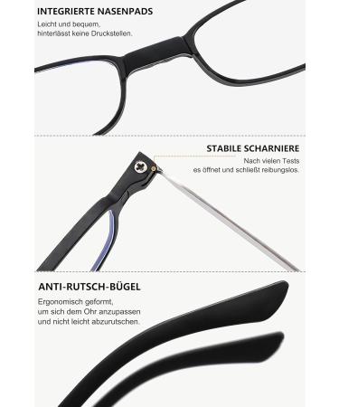 Buy Lanomi Foldable Reading Glasses with Blue Light Filter - Ultra-Light Portable Anti-Blue Light Aid for Men & Women - Hard Case Included - Pink 1.5x - Buy Online on GoSupps.com