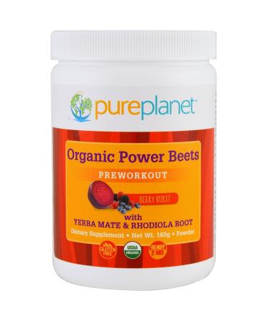 Pure Planet Organic Power Beets Preworkout Berry Burst 160 g