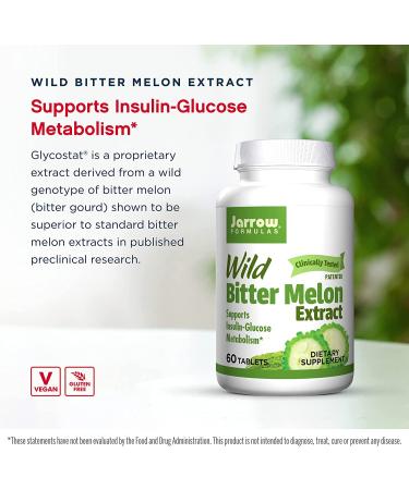 Buy Jarrow Formulas Wild Bitter Melon Extract | 60 Tablets - Best Price & Quality - Buy Online on GoSupps.com