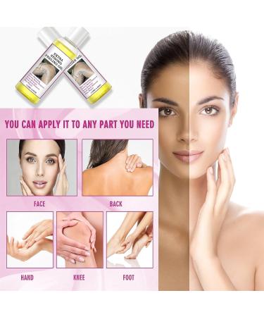 Yellow Peeling Oil Peeling Oil for Dark Skin Strong Peeling Oil Extra Strength Exfoliating Peeling Solution for Body All Skin Type - 110ML/3.66 OZ (2 PCS) - Buy Online on GoSupps.com