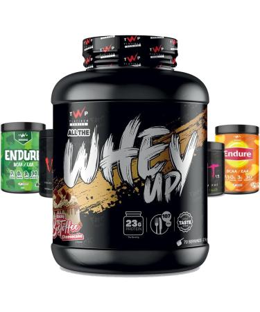 TWP Nutrition Platinum Series All The Whey Up Protein Powder Shake 23g Whey Protein Low Fat Low Carbs 2.1kg/900g & 70/30 Servings Vegetarian Friendly (2.1kg Sticky Bistoffee Cheesecake) Sticky Bistoffee Cheesecake 2.1kg - Buy Online on GoSupps.com