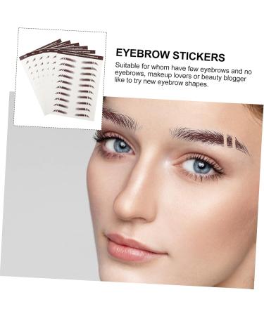  BIUDECO 6 Pcs Eyebrow Stickers Hair Temporary Tattoos for Natural Look Easy Peel Off Makeup Transfer for Women and Girls - Buy Online on GoSupps.com
