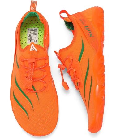 ANLUKE Water Shoes - Quick-Dry Aqua Beach Surf Shoes | 8.5 Women/7 Men Orangegreen - Buy Online on GoSupps.com