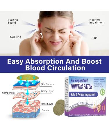 Tinnitus Relief Patches - Natural Herbal Treatment for Ringing Ears | 50PCS Tinnitus Relief Solution - Buy Online on GoSupps.com