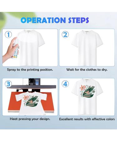 Sublimation Coating Spray for Cotton Shirts - 2 x 100 ML | Fabric & Polyester | Super Print Adhesion | Waterproof High Gloss Finish - Buy Online on GoSupps.com
