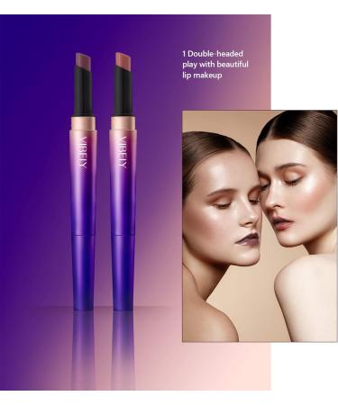 Mimore Lip Liner Double-ended Lipstick Long Lasting Waterproof Moisturizing Easy to Color Lipstick Pencil Super Pigment Makeup Lip Pencil (3) - Buy Online on GoSupps.com