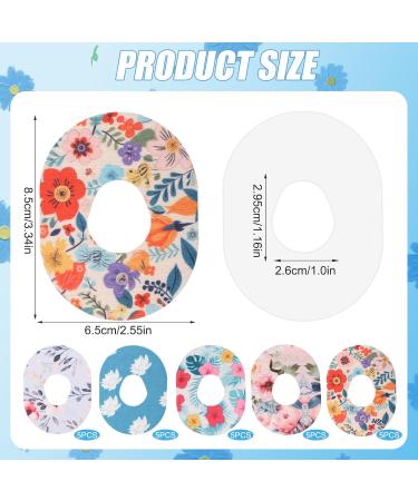Buy 25 Sheets Waterproof Adhesive Patches for Dexcom G7 - Flower Theme Accessories (5 Styles) | International Shipping Available - Buy Online on GoSupps.com