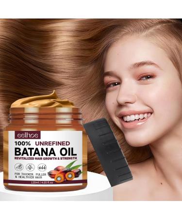 Hair Butter with Raw Batana Oil Batana Oil for Hair Growth Natural Batana Oil for Healthy Hair Batana Oil Hair Treatment Nourishes Thin Hair Scalp Skin and Loss Hair Growth Repair Damaged Hair - Buy Online on GoSupps.com