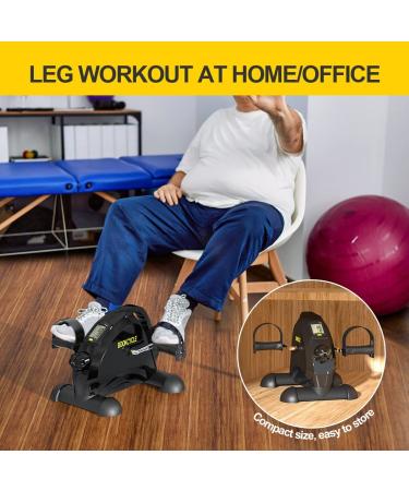 BOOKCYCLE Mini Exercise Bike Pedal Exerciser with LCD Monitor - Black - Buy Online on GoSupps.com