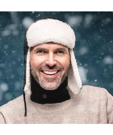 Soft Black Heating Scarf - Versatile Electrically Heated Neck Wrap with 3 Adjustable Temperatures for Autumn Comfort - Buy Online on GoSupps.com