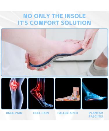 TIMORA Plantar Fasciitis Insoles - High Arch Support for Pain Relief | Comfort Gel Inserts & Compression Socks for Men & Women | Best Orthotic Solutions Online - Buy Online on GoSupps.com