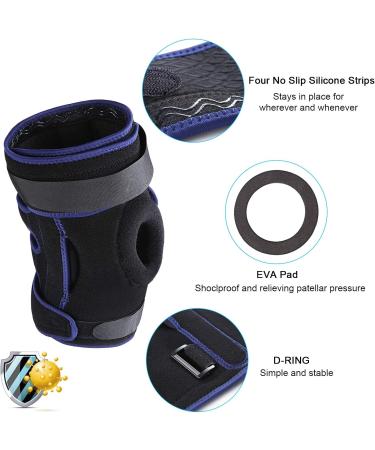 Nvorliy Plus Size XX-Large Hinged Knee Brace for Arthritis Support - Dual Strap Design for ACL, LCL, MCL Injuries - Meniscus Tear Relief & Post-Surgery Recovery - Men & Women - Buy Online on GoSupps.com