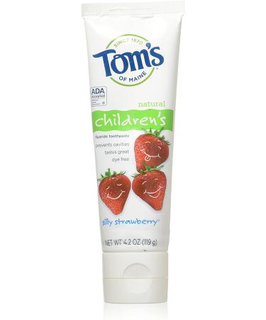 Tom's of Maine Natural Children's Fluoride Toothpaste Silly Strawberry 4.2 oz (119 g)