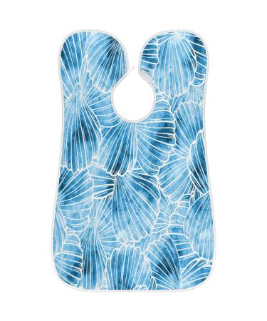 Watercolor Seashells Beard Bib Apron | Non-Stick Waterproof Hair Catcher for Men | Grooming Cape with Suction Cups | Perfect Gifts for Men - Buy Online on GoSupps.com
