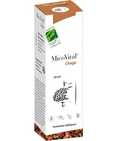 100% Natural Micovital CHAGA LIQUID. 50 ml. - Buy Online on GoSupps.com