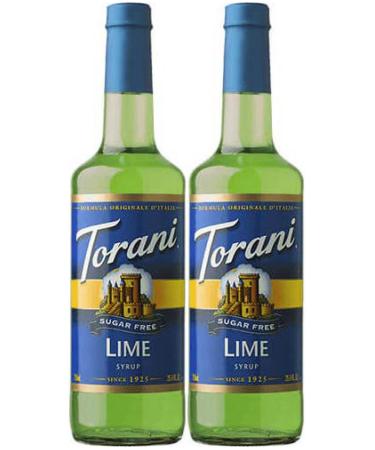 Torani Sugar Free Lime Syrup 750ml 2 Pack